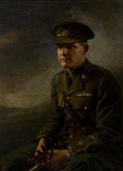 Portrait of Mortimer Crane in Royal Flying Corps uniform - Walmsley Lenhard