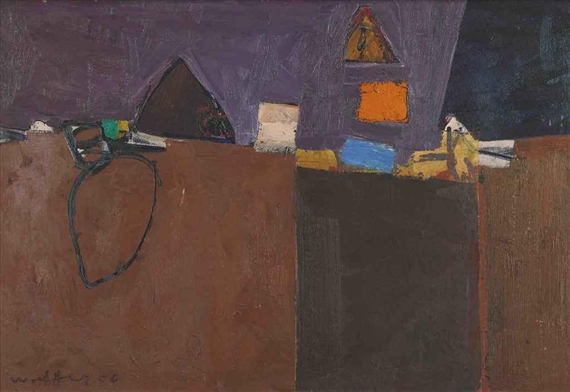 Untitled by Emerson S. Woelffer, 1956