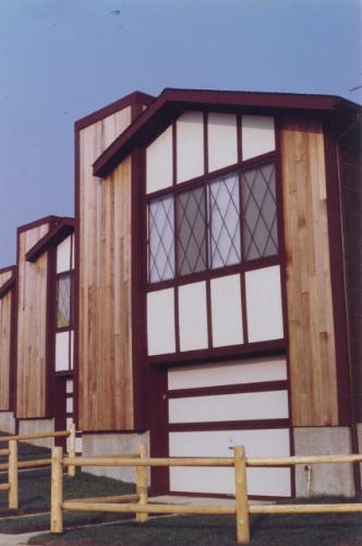 2 works: "Mr. Steps," Union City, N.J. and Tudor-Style New Housing Development, Staten Island, New York by Dan Graham, 1966-1978