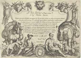 13 works: Hunting Scenes VI by Antonio Tempesta, 1609