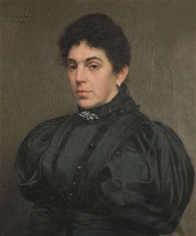 Portrait of a lady - P. F. De Beul