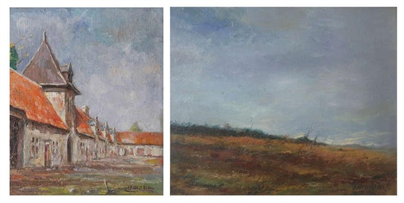 Interior in beguinage; Moorland