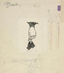 Three works : Designs of Initials for Pushkin’s The Queen of Spades