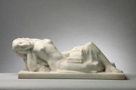 A Reclining Nude Girl - Jindřich Soukup