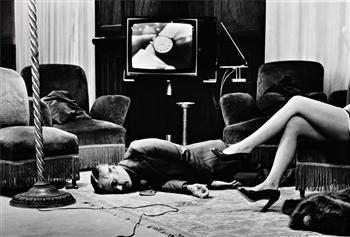 T.V. Murder, Cannes by Helmut Newton, 1975