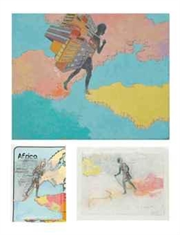 Three works: Le juif errant; Study for 'Le juif errant'; Study for 'Le juif errant' - Francis ÿ