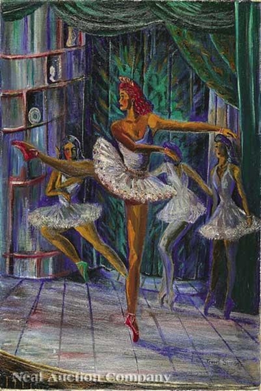The Ballet Dancers by Jewel Alma Woodard Simon