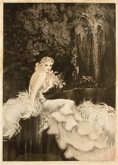 Louis Icart | 'ORCHIDS' (1937) | MutualArt