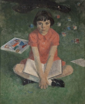 Portrait of Pixie Spencer, aged 9 - Hans Royaards