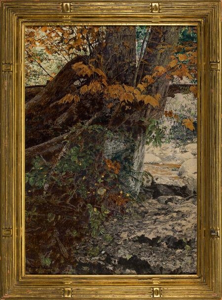 Artwork by Howard Notman, Under the Cedars, Made of Oil on canvas