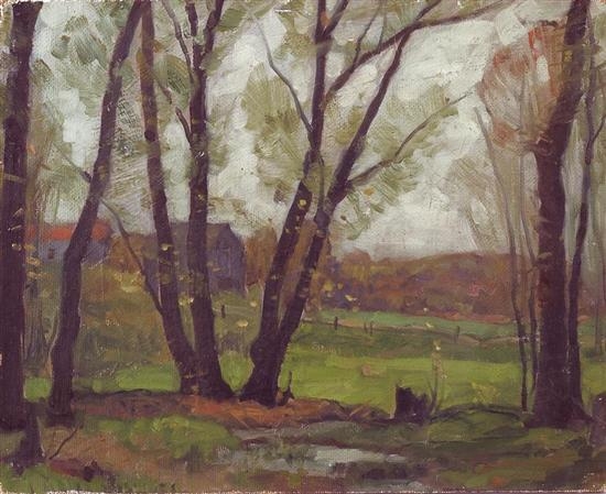 Artwork by John Fabian Carlson, MAY MORNING, Made of Oil on canvasboard