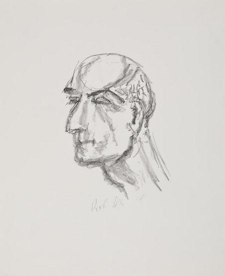 Bildnis des Druckers August Bühler by Otto Dix, 1969