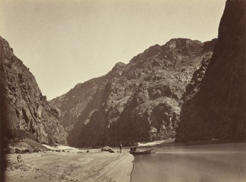 Black Canon, Colorado River, Looking Above from Mirror Bar by Timothy H. O'Sullivan, 1871