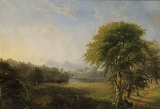 Untitled (Landscape) by Robert S. Duncanson, 1850s