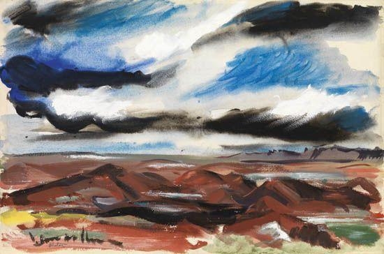 Untitled (California Landscape) by Charles Alston, circa 1948