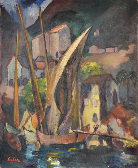 František Emler | Harbor Scene | MutualArt