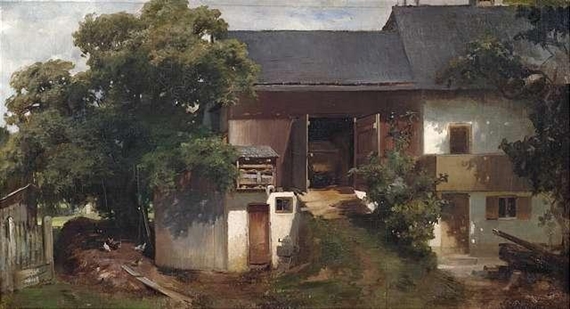 At a barnyard by Jakob Grünenwald