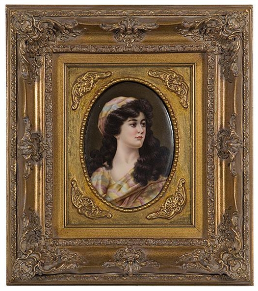 Painted Portrait Plaque - Portia Snow