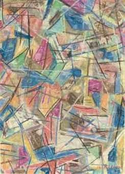 Artwork by Ralph Balson, Abstract, Made of pastel on paper