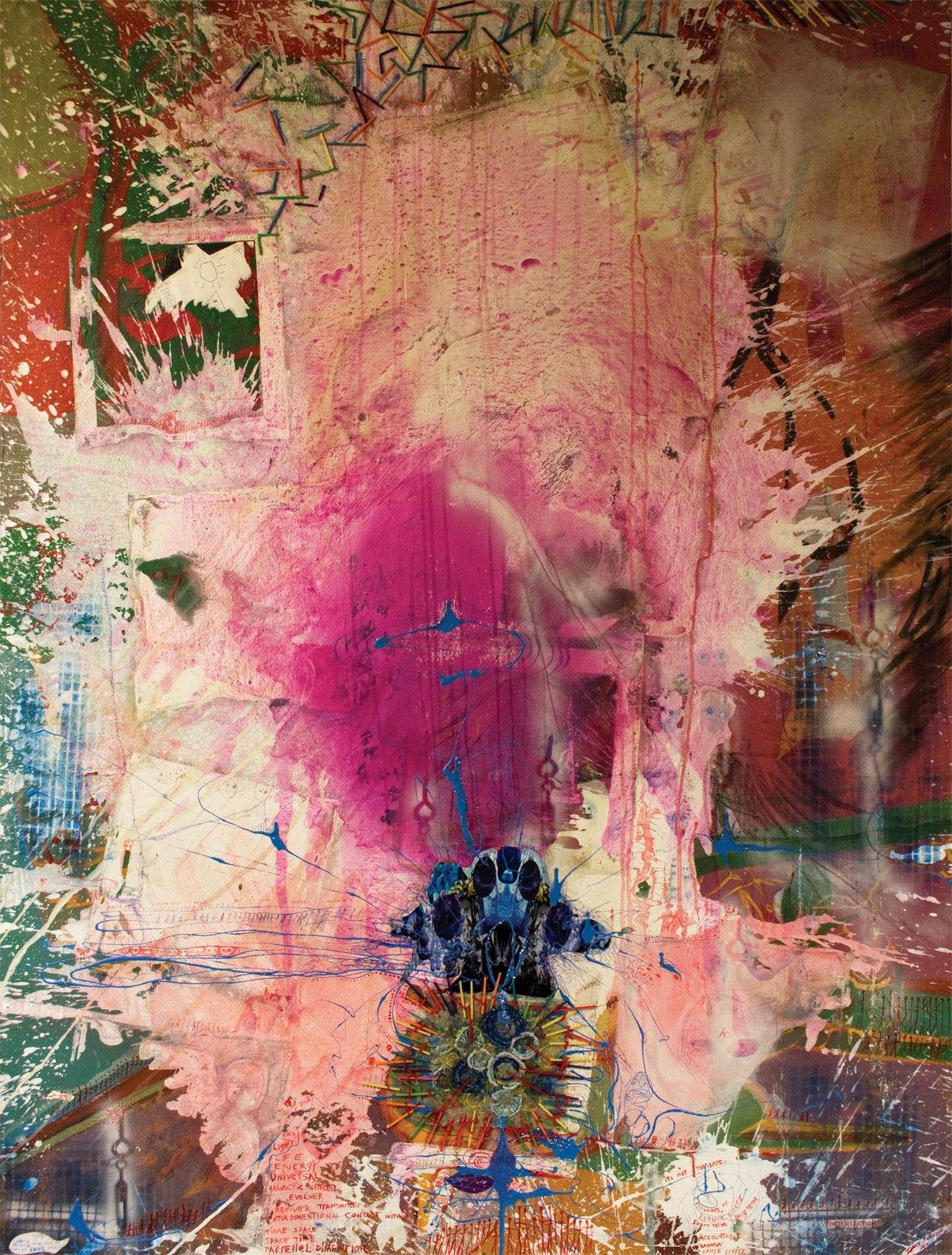 Artwork by James Robinson, Integration, Made of mixed media on canvas