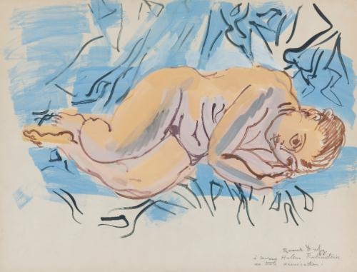 Nu couché á la draperie bleue by Raoul Dufy, circa 1930
