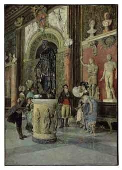 In the Capitoline Museum, Rome by Luis Jiménez y Aranda, 1876