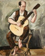 LE GUITARISTE by Simon Mondzain, 1922