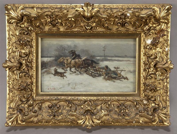 A fallen hunter by Adolf Rylski