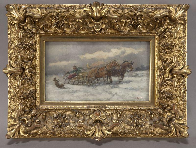 Artwork by Adolf Rylski, A hunter, Made of Oil painting on canvas