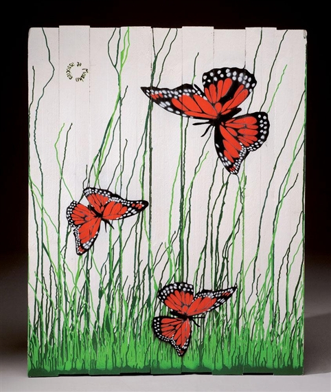 Papillons et coulures by Mosko, 2011