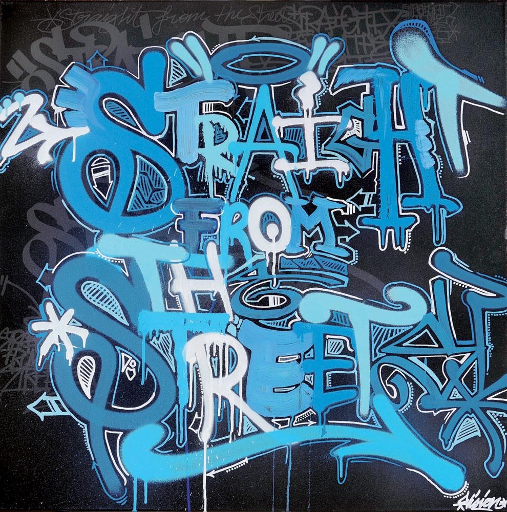 Artwork by Vision, Straight from the streets, Made of Mixed media on canvas