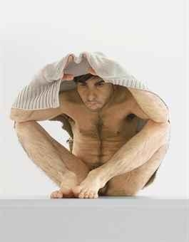Man Under Cardigan by Ron Mueck, 1998