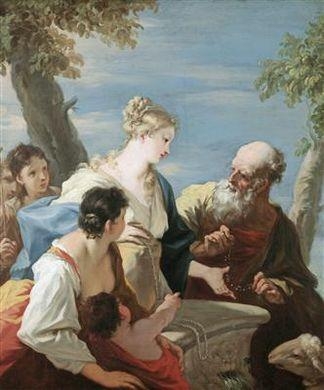 Rebecca at the Well by Giovanni Antonio Pellegrini