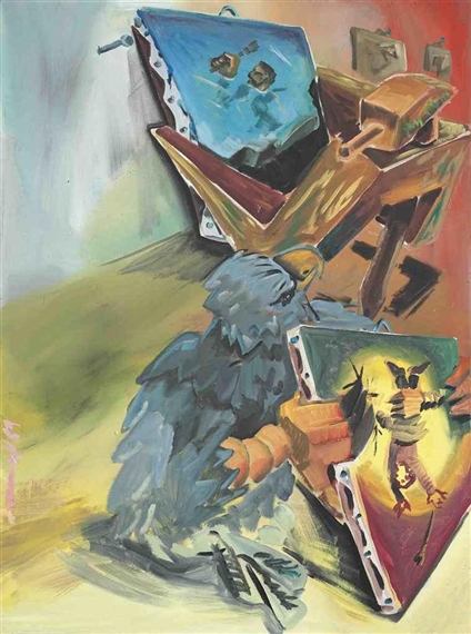 Jörg Immendorff | Café Deutschland Länger (1983) | MutualArt