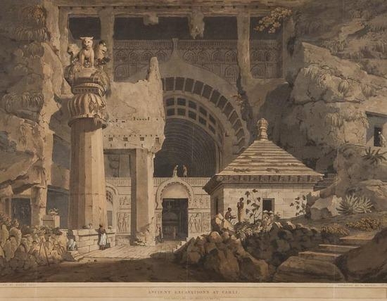 Ancient Excavations at Carli by Henry Salt, 1809