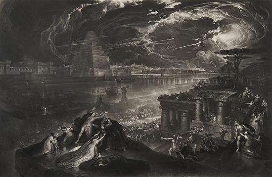 The Fall of Babylon by John Martin, circa 1831