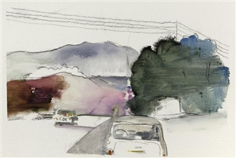 Wendy Mark returns to watercolors and oils on paper in new exhibition at Jill Newhouse Gallery 
