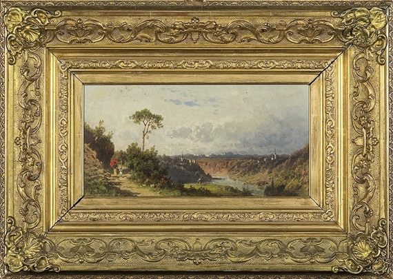 Landscape around Munich by Aleksander Piotr Swieszewski, circa 1880