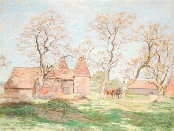 Oast houses by Colin Gillespie Mitchell
