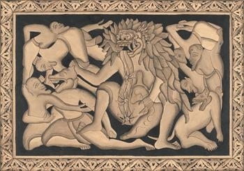 Mythological Erotic Scene by Goesti Gede Raka