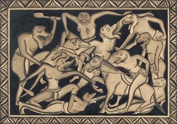 Man Fighting by Goesti Gede Raka