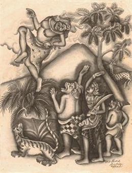 Mythological Scene - I Ketut Pateh