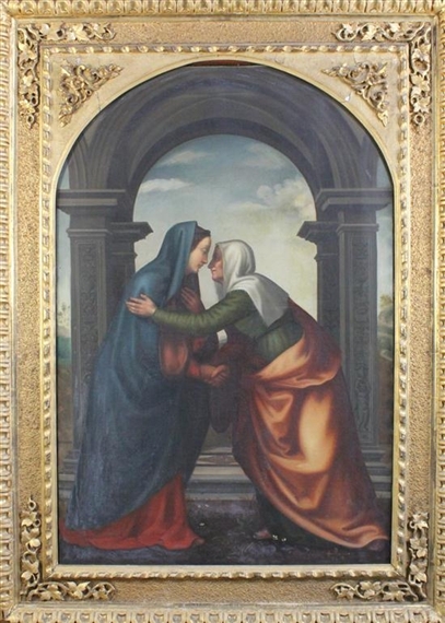 The Visitation, painted for the Congregazione di San Martino 1503 by Mariotto Albertinelli