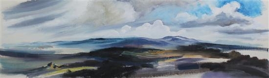 'Colouring Hills' by John Hitchens, 1968