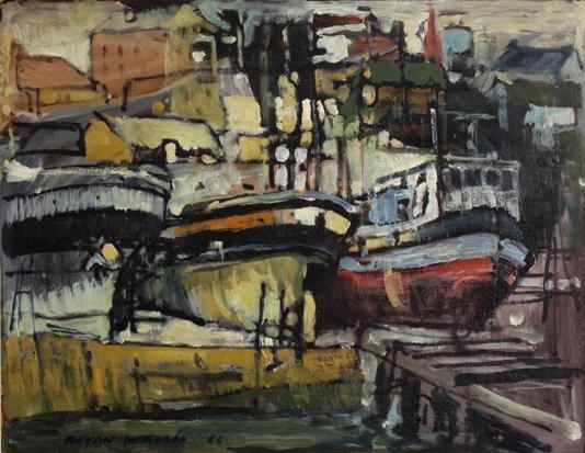 MOSSEL BAY HARBOUR by Brian Walsh, 1966