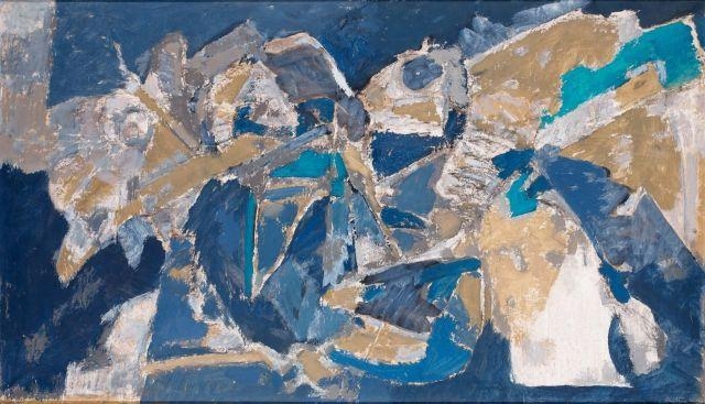 Artwork by Albert Bitran, LA NUIT TRANSFIGUREE, Made of Oil on paper monted on canvas