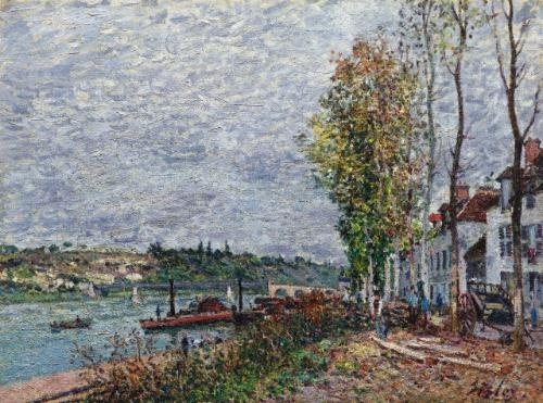 Jour de brouillard à Saint-Mammès by Alfred Sisley, 1880