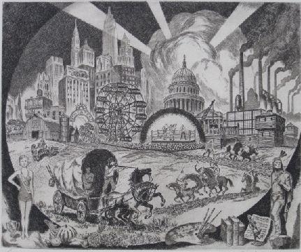 ''Americana'' by Ralph Fabri, 1947