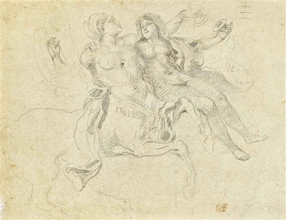 Centaur and Lapith by Eugène Delacroix