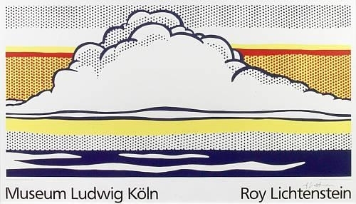 Roy LICHTENSTEIN Cloud and Sea 1989 Silkscreen Art Print 